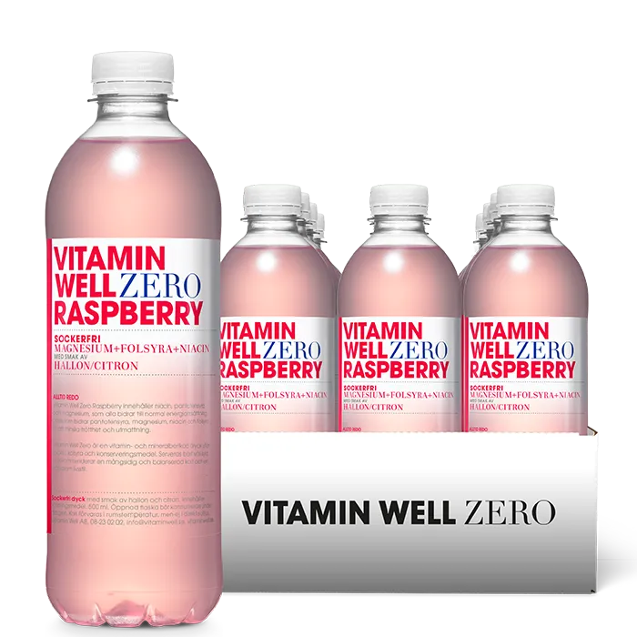 12 x Vitamin Well Zero Vitamindryck 500 ml
